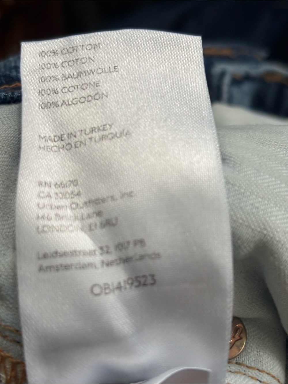 Free People Shelby Low Rise Boyfriend Cropped Jeans Button Fly Size 25 - Picture 10 of 10